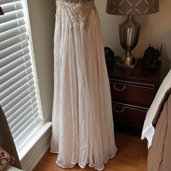 Tan Gown Size 9 - Picture 6 of 9